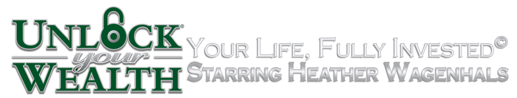 Unlock Your Wealth Starring Heather Wagenhals Lock logo icon